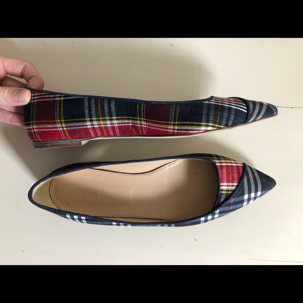 J. Crew plaid ballet flat